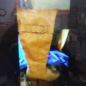 charles albert over the knee riding boots tan 9